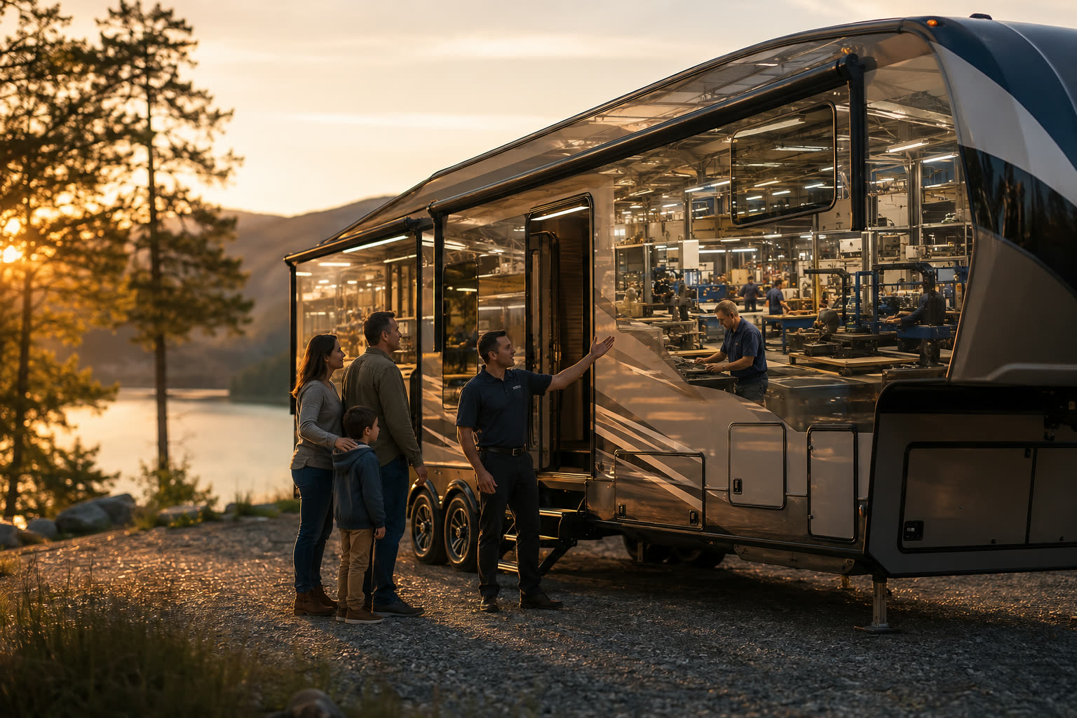 RV team coordinating brand messaging across channels